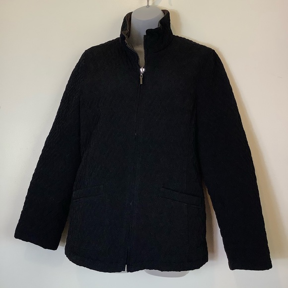 Talbots Convertible Quilted Lightweight Jacket size Medium Full Zip - Picture 6 of 10